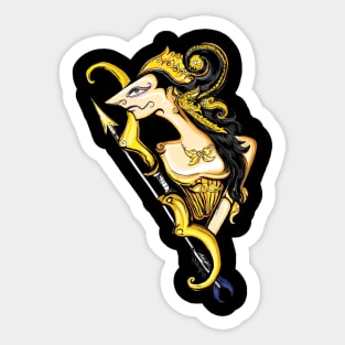 Srikandi shadow puppet Sticker